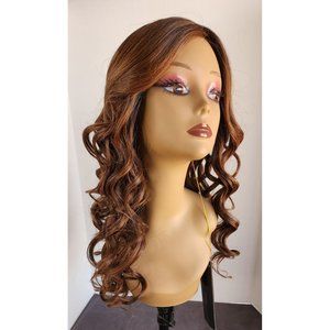 Belle Tress Camellia in Chocolate With Caramel, FULL MONO TOP, Lace Discontinued